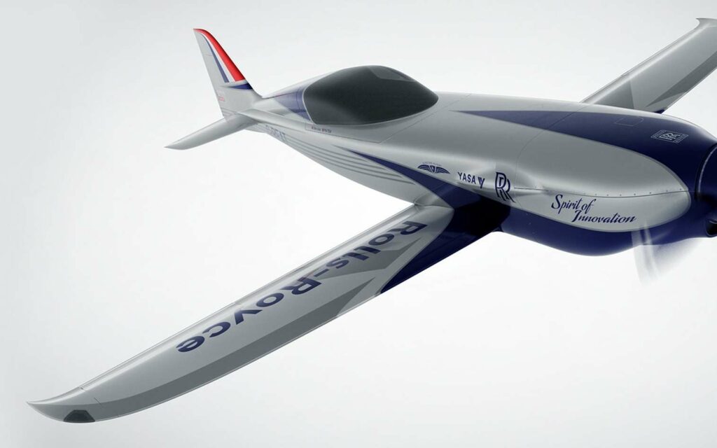 L’avion électrique avec lequel Rolls-Royce veut s’attaquer au record du monde vitesse. © Rolls-Royce