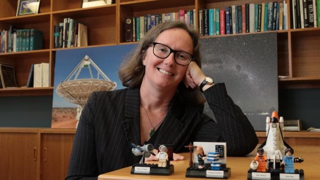 La subdirectora de Astronomía y Ciencia Espacial de CSIRO, Sarah Pearce, está trabajando en el Square Kilometer Array SKA
