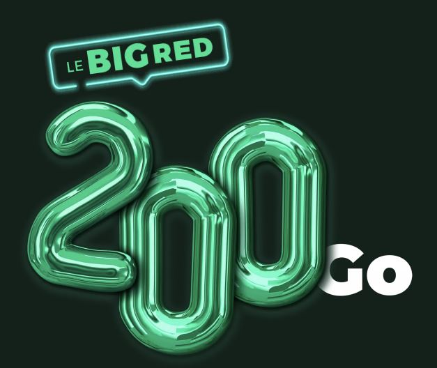 El paquete BIG RED 200 Go juega un tiempo extra para enfrentar a Bouygues