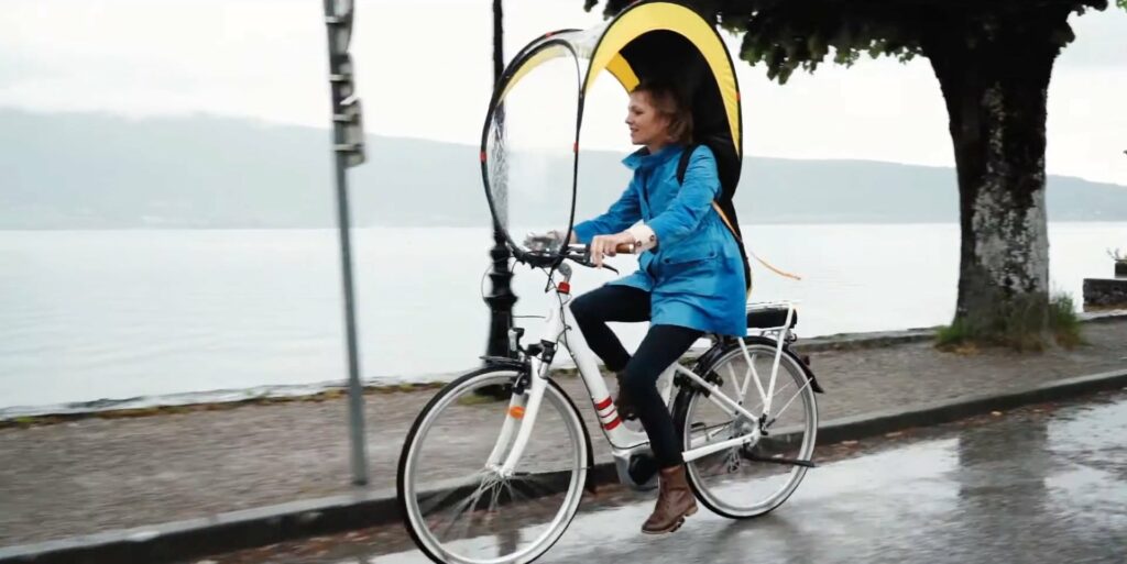 Bub-Up: una “burbuja” contra la lluvia en bicicleta |  Diario del friki