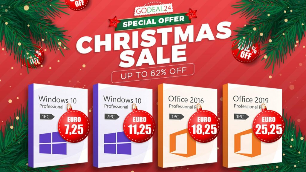 Promociones de Navidad GoDeal24: es hora de conseguir Windows 10 barato, 7,25 euros