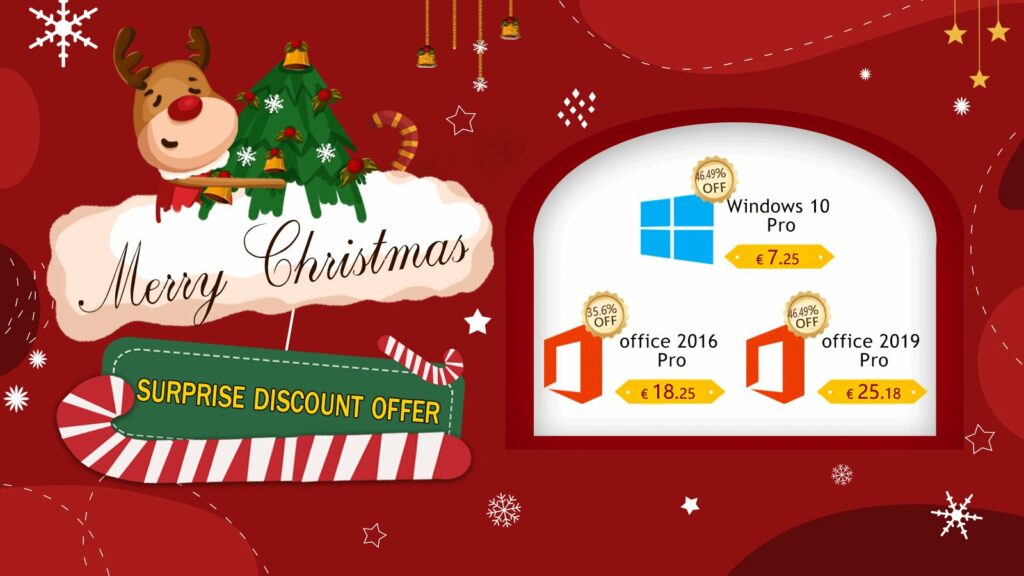 [Offres spéciales de Noël] Precios imbatibles en Windows 10 Pro a 7,25 €, Office 2019 Pro a 25,18 €