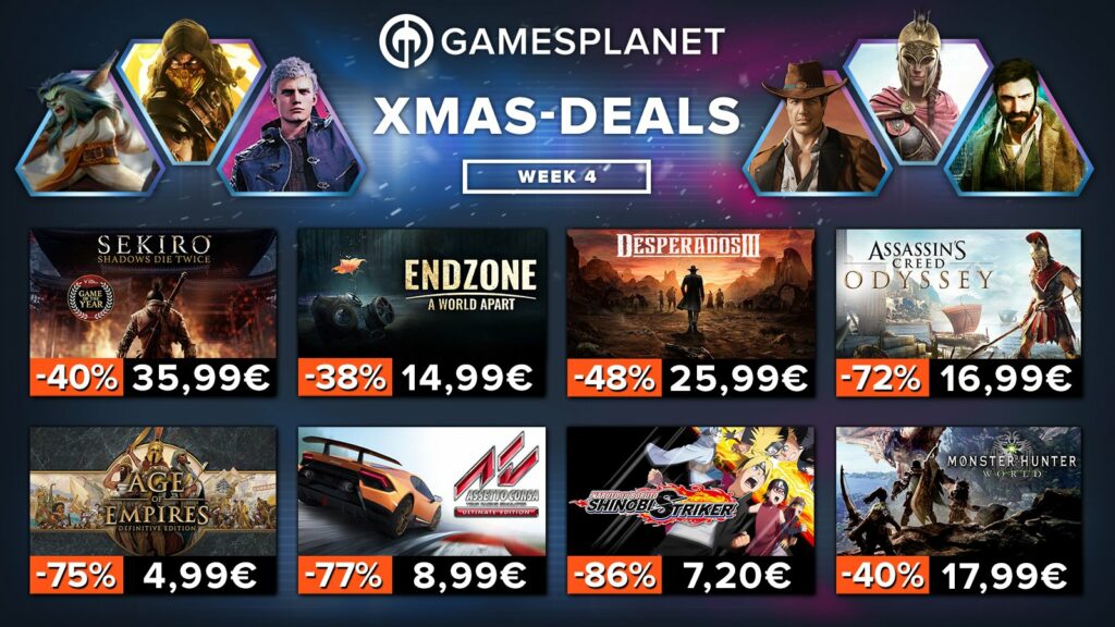 [Bon Plan] La semana pasada de las rebajas navideñas en Gamesplanet, ¡500 juegos nuevos a la venta!  |  Diario del friki