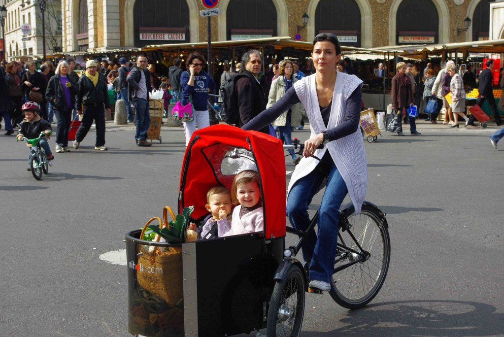 El triciclo Véligo podrá llevar a dos niños en la parte delantera |  Diario del friki