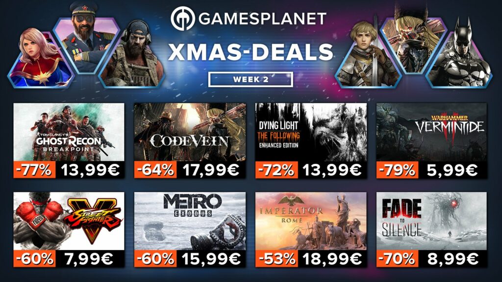 Ofertas de Navidad de Gamesplanet: 500 nuevos juegos de PC a la venta, ¡aquí está nuestro Top 30 de las mejores ofertas de esta tercera semana!  |  Diario del friki