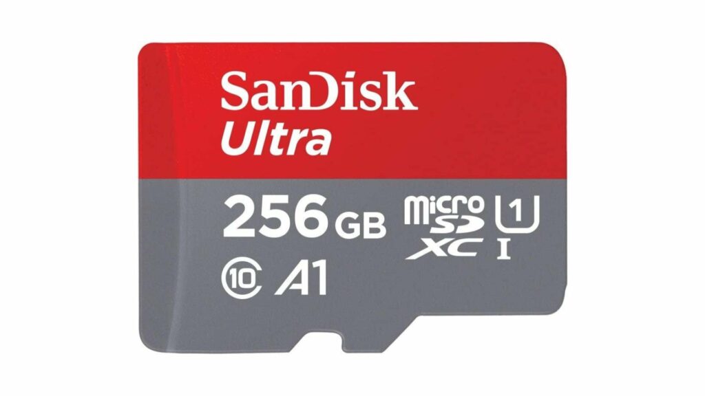 Esta tarjeta Micro SD Sandisk de 256 GB cuesta la mitad de precio con su adaptador