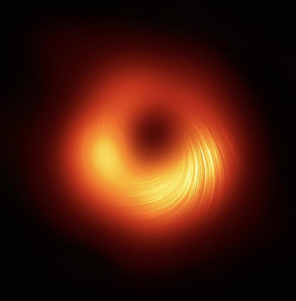 Imagen de un agujero negro que muestra un fenómeno astral en alta definición
