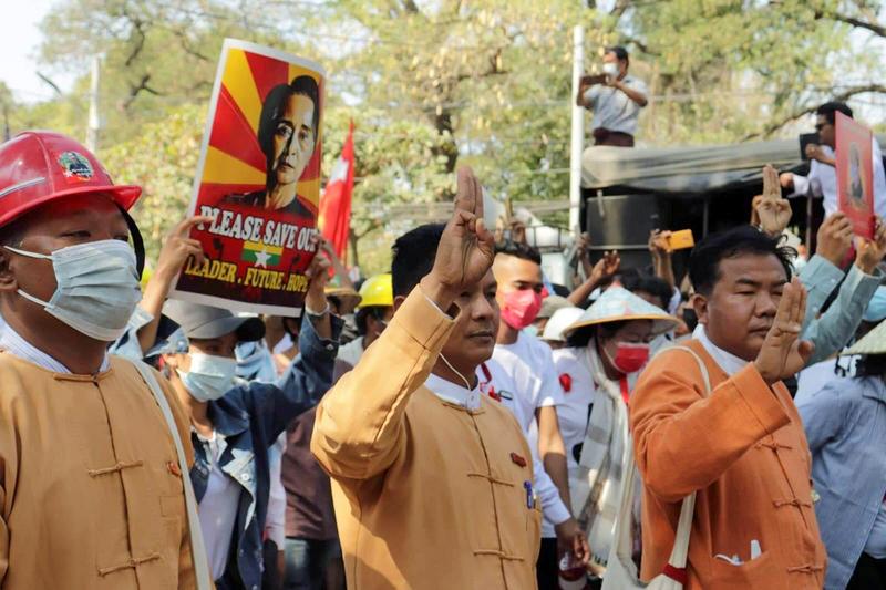 Dentro de la 'revolución de primavera' que se opone al golpe militar de Myanmar