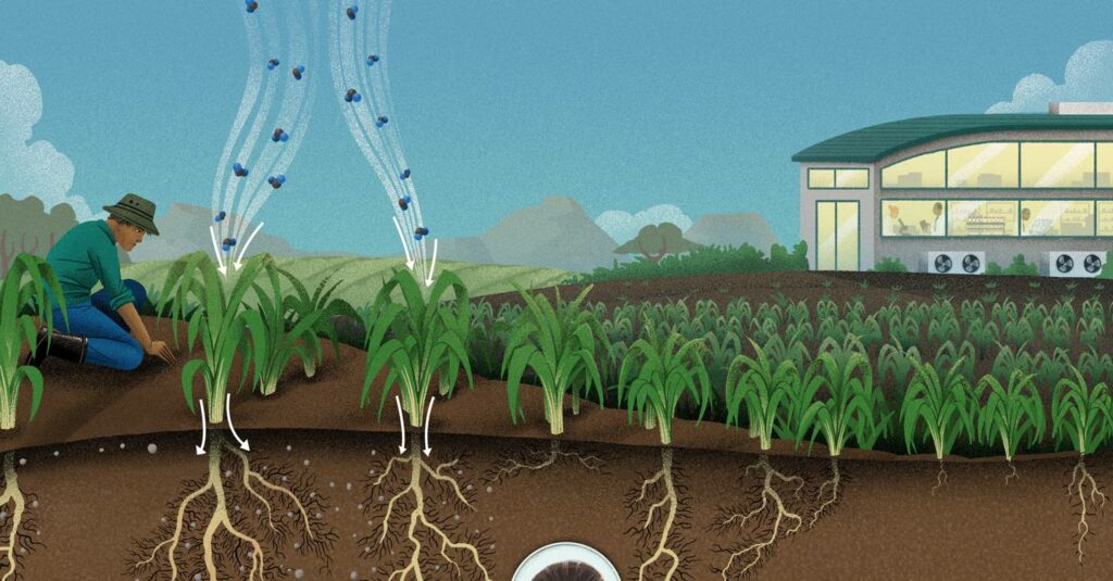 El suelo sobrealimentado podría extraer carbono del aire