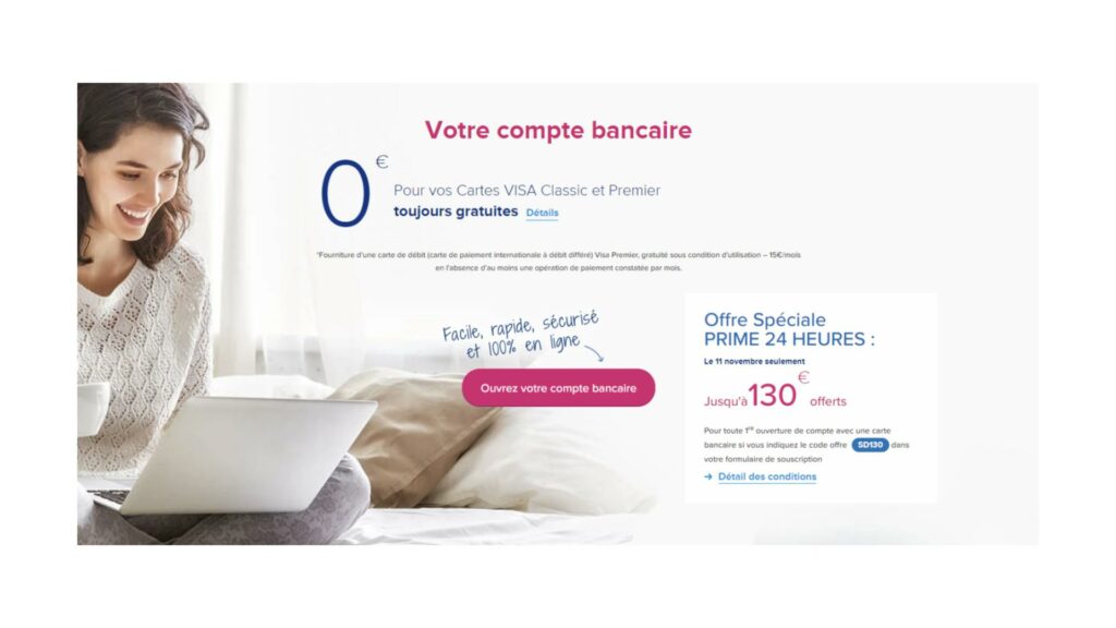 Boursorama Banque ofrece 130 € a nuevos clientes, solo hoy