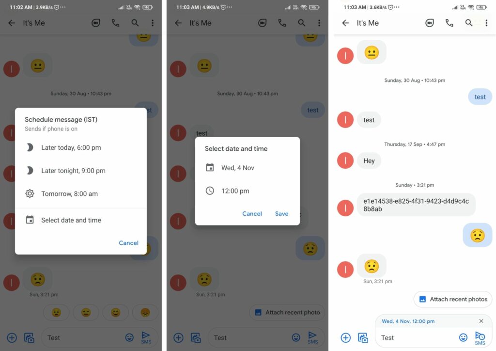 Google Messages te permitirá programar el envío de SMS |  Diario del friki