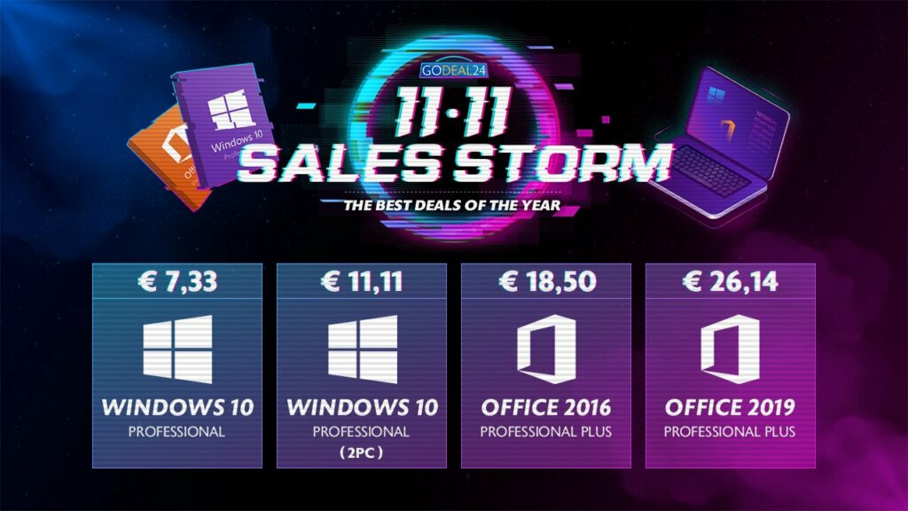 Doble 11: ¡Windows 10 Pro a solo 5,5 € en Godeal24!