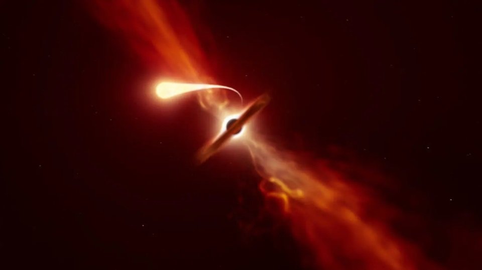 Este agujero negro convirtió una estrella en espaguetis cósmicos