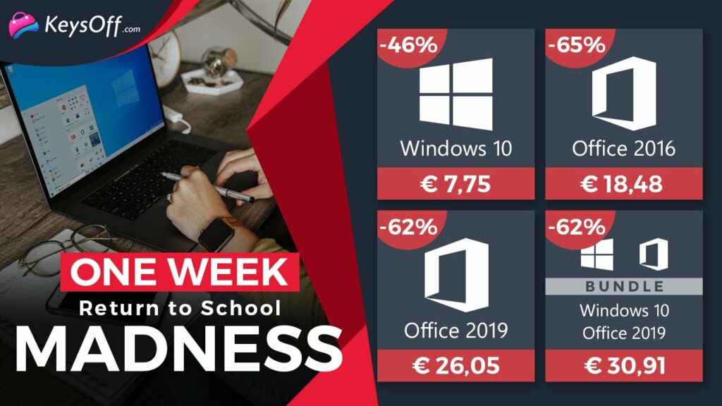 Semana promocional: Windows 10 Pro por solo 7,75 € y Microsoft Office 2016 ¡18,48 €!