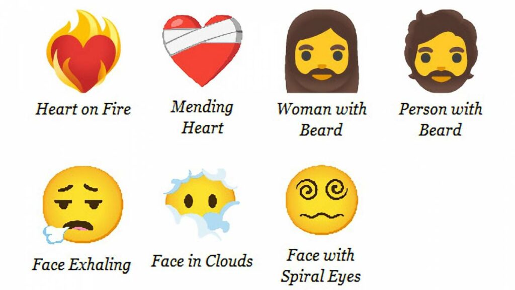Los emojis se enriquecen con siete nuevas figuras