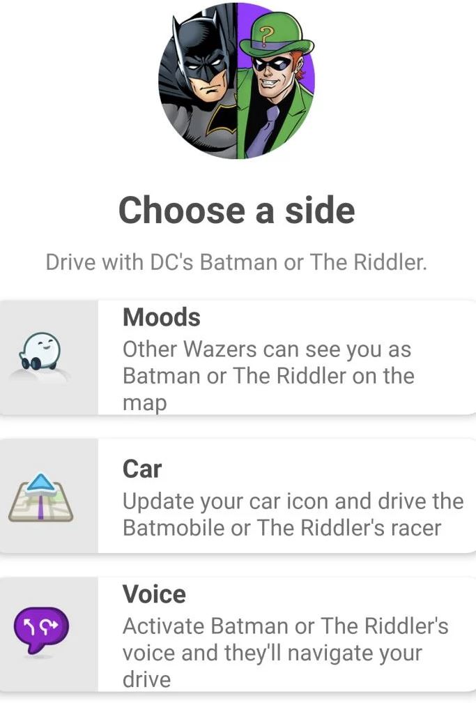 Waze: cambia el ícono de tu vehículo a Batmobile |  Diario del friki