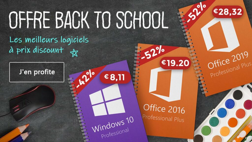 Regreso a la escuela: ¡ahorre a lo grande en Windows 10 por 8,67 € y MS Office 2019!