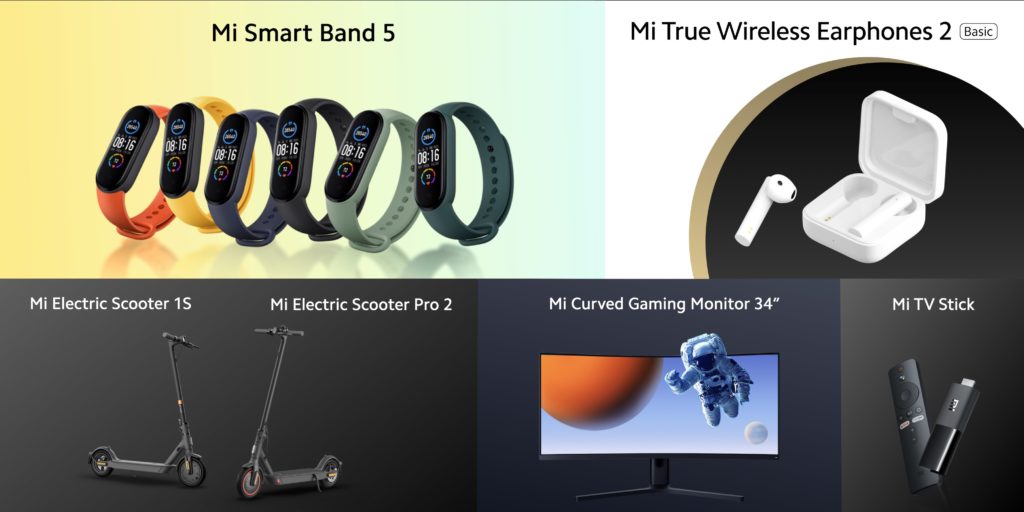 Xiaomi presenta nuevos productos: scooters, auriculares inalámbricos, Mi TV Stick, Mi Band 5 e incluso un monitor de juegos.  |  Diario del friki
