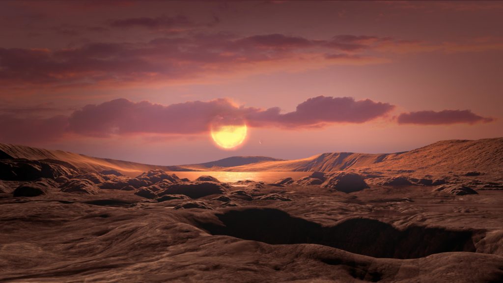 Una puesta de sol sobre Kepler-1649c |  Diario del friki