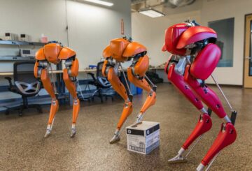 Le robot bipède Cassie a appris à marcher tout seul grâce à deux environnements virtuels. © Agility Robotics