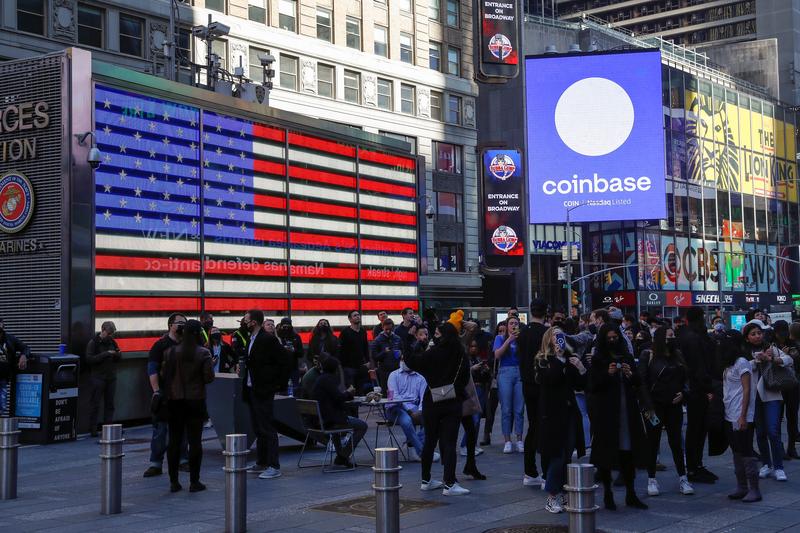 Coinbase valorado en $ 100 mil millones en el debut de Nasdaq