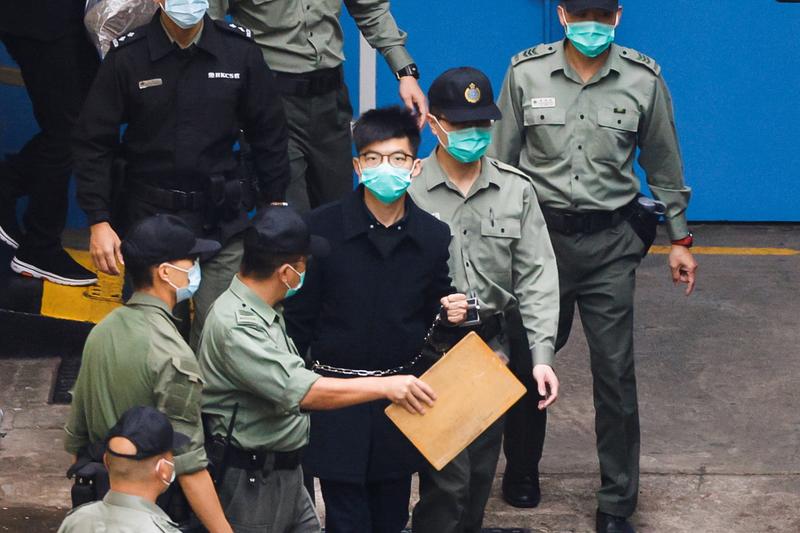 El activista de Hong Kong Joshua Wong encarcelado durante cuatro meses por protesta de 2019