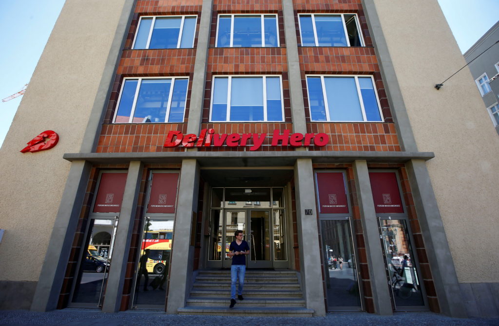 The Delivery Hero headquarters is pictured in Berlin, Germany, June 2, 2017. The Berlin-based company Delivery Hero, one of Europe