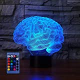 Lámpara LED Illusion 3D Brain ...
