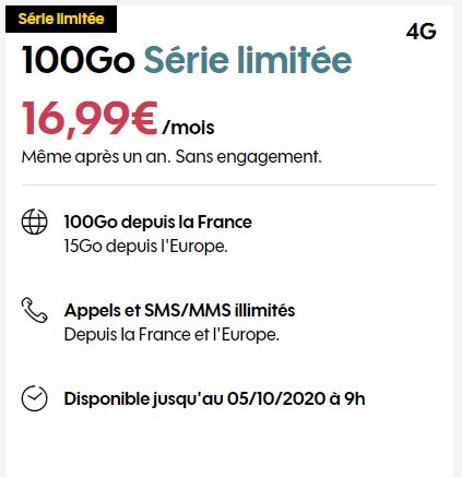 Plan móvil Sosh: devolución de la oferta de 100GB a 16,99 € / mes incluso después de un año |  Diario del friki