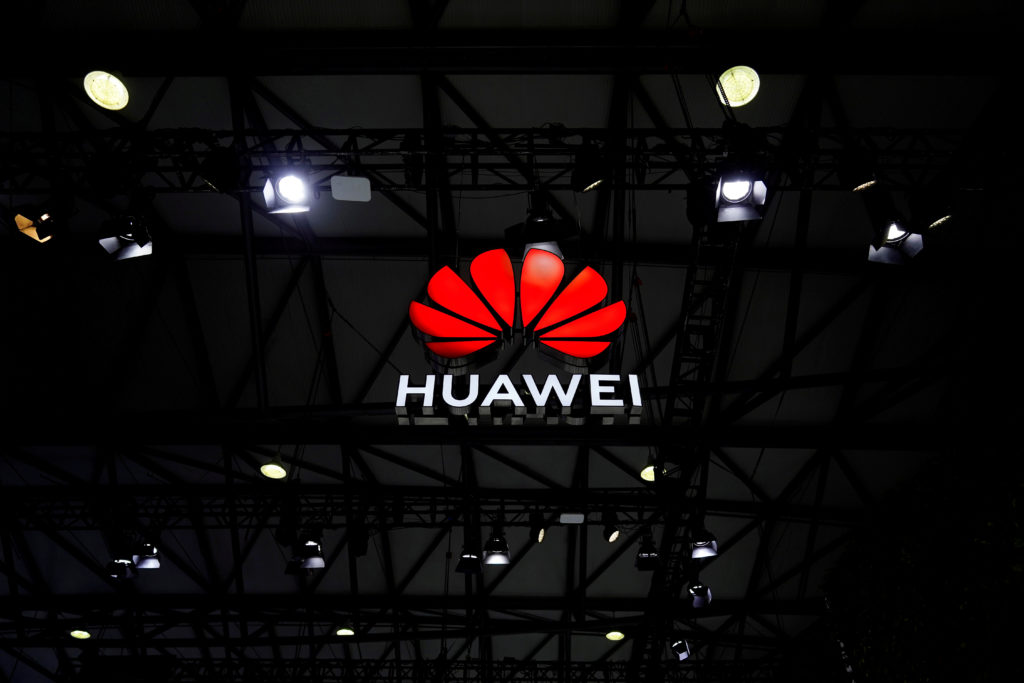 A Huawei logo is seen at the Mobile World Congress (MWC) in Shanghai, China February 23, 2021. REUTERS/Aly Song/File Photo