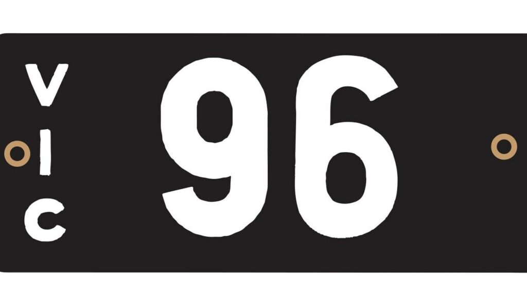 Las placas de la herencia victoriana con el número 96 se venden por 830.000 dólares en una subasta