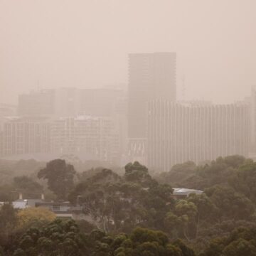 Tormenta de polvo envuelve la ciudad, dos hospitalizados ya que la visibilidad es 'prácticamente nula'