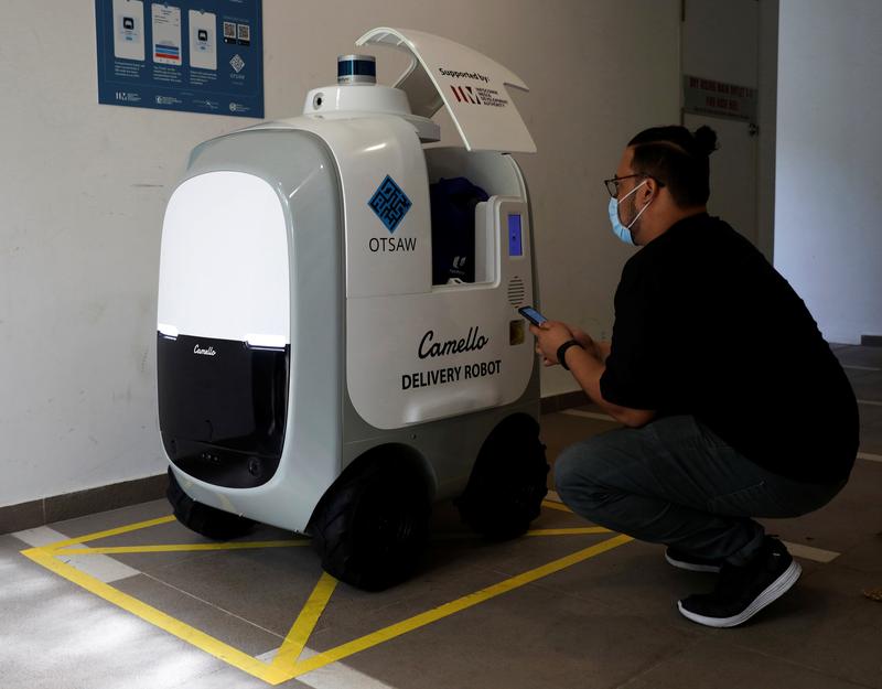 ¿Quedarse sin leche?  Robots de guardia para entregas a domicilio en Singapur