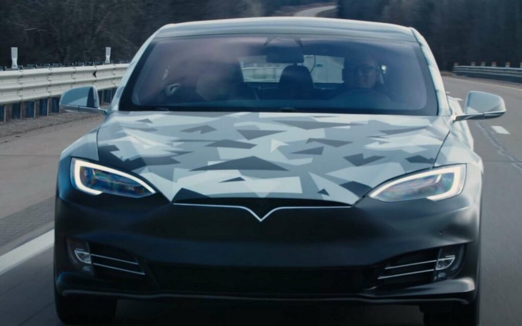 La Tesla Model S équipée de la batterie conçue par One Energy Next. © One Energy Next
