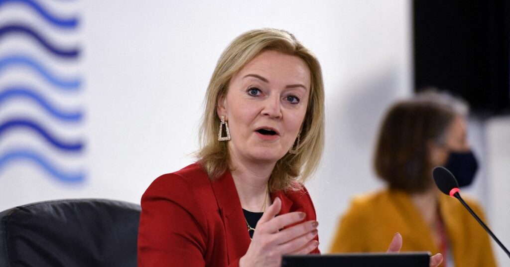 British trade minister Liz Truss speaks to Reuters after signing a free trade agreement with Singapore, in Singapore December 10, 2020.  REUTERS/Pedja Stanisic
