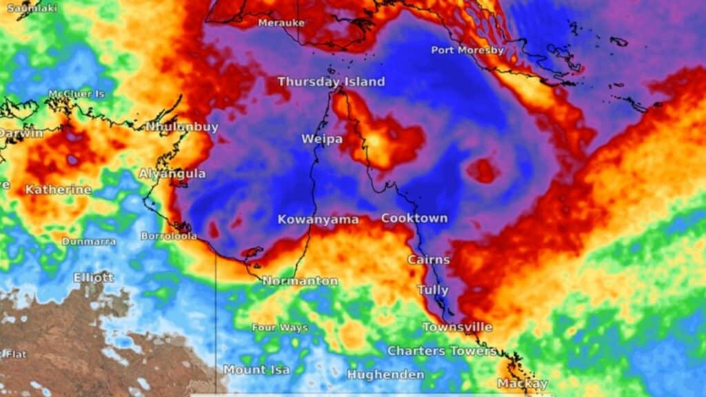 Clima en Queensland: hombre arrastrado por las inundaciones