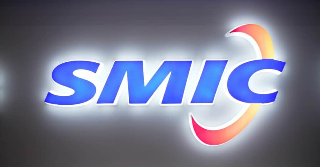 A logo of Semiconductor Manufacturing International Corporation (SMIC) is seen at China International Semiconductor Expo (IC China 2020) following the coronavirus disease (COVID-19) outbreak in Shanghai, China October 14, 2020. REUTERS/Aly Song