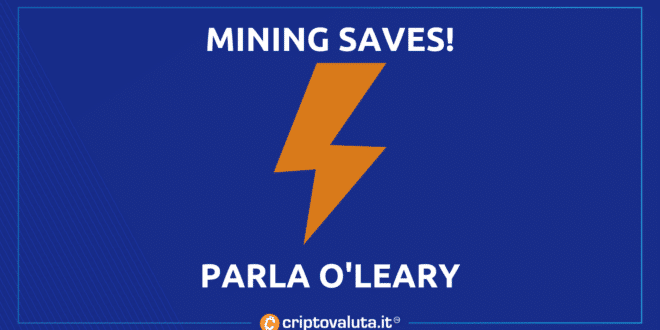 Mining bitcoin salverà mondo per O'Leary