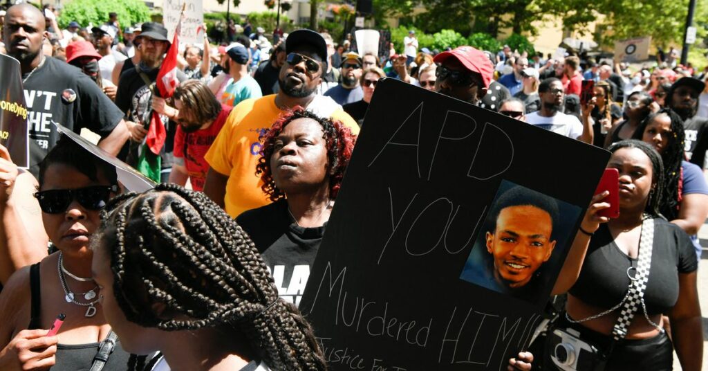 Protest demanding justice for Jayland Walker in Akron