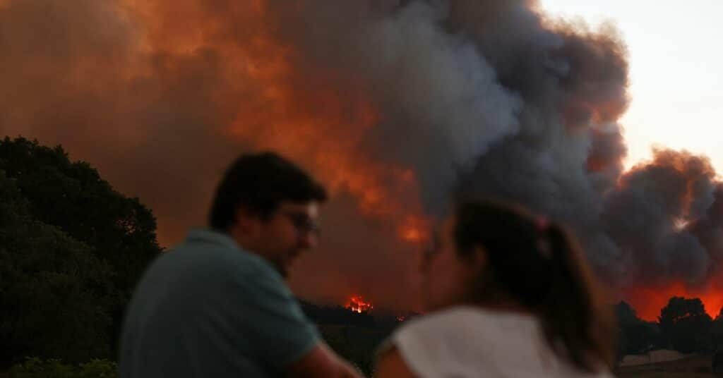 Wildfire in Mafra