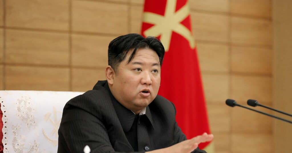 North Korean leader Kim Jong Un attends a Worker