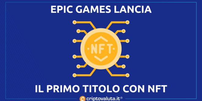 EPIC GAMES LANCIA NFT