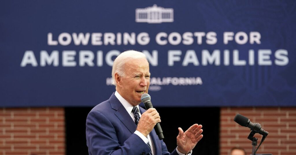 U.S. President Joe Biden speaks about the Build Back Better Act and prescription drugs costs at the White House in Washington
