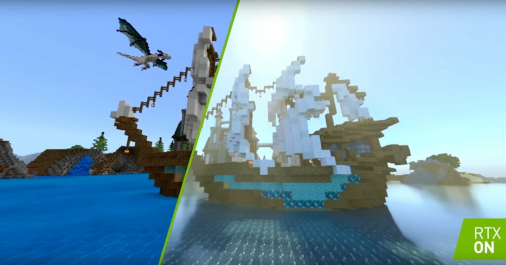 NVIDIA entregará el poder del "trazado de rayos" a Minecraft el 16 de abril