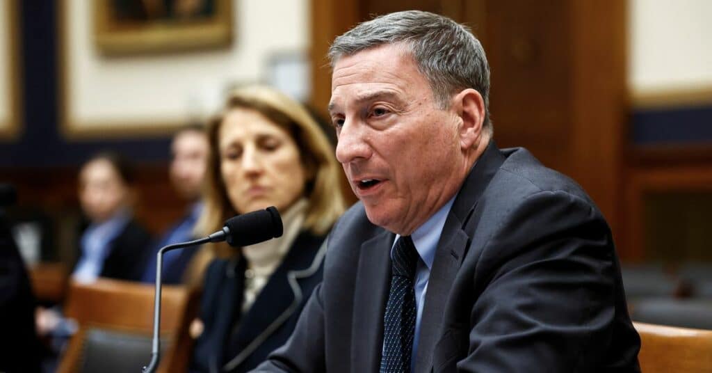 Rev. Robert Schenck testifies during a U.S. House Judiciary Committee investigating undue influence on the Supreme Court in Washington