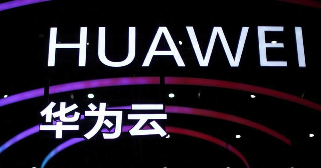Letterings that form the name of Chinese smartphone and telecoms equipment maker Huawei are seen during Huawei Connect in Shanghai
