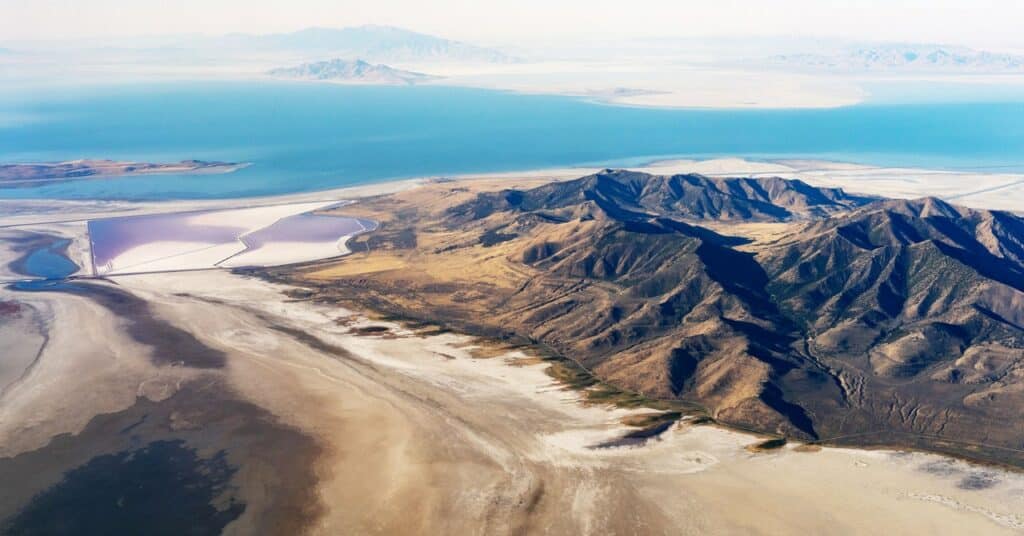 Los lagos salados del oeste americano se están convirtiendo en polvo