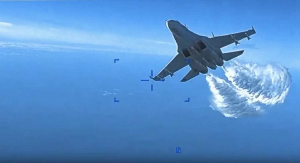 El Ejército de EEUU publica el vídeo del dron MQ9 alcanzado por la maniobra rusa