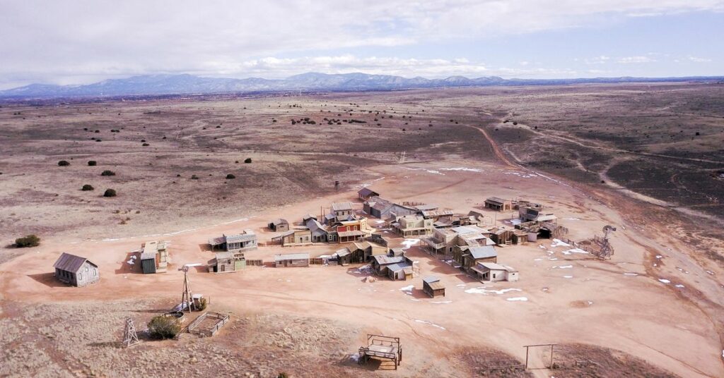 View of the Rust set at Bonanza Creek Ranch