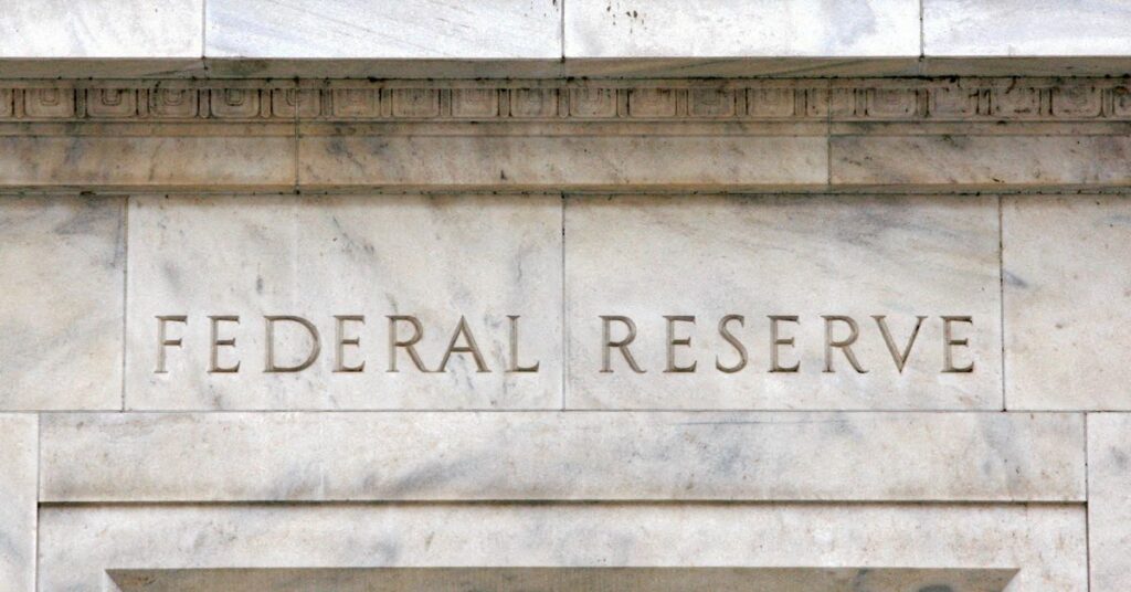 The U.S. Federal Reserve building is pictured in Washington